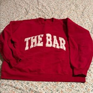 The Bar varsity sweatshirt